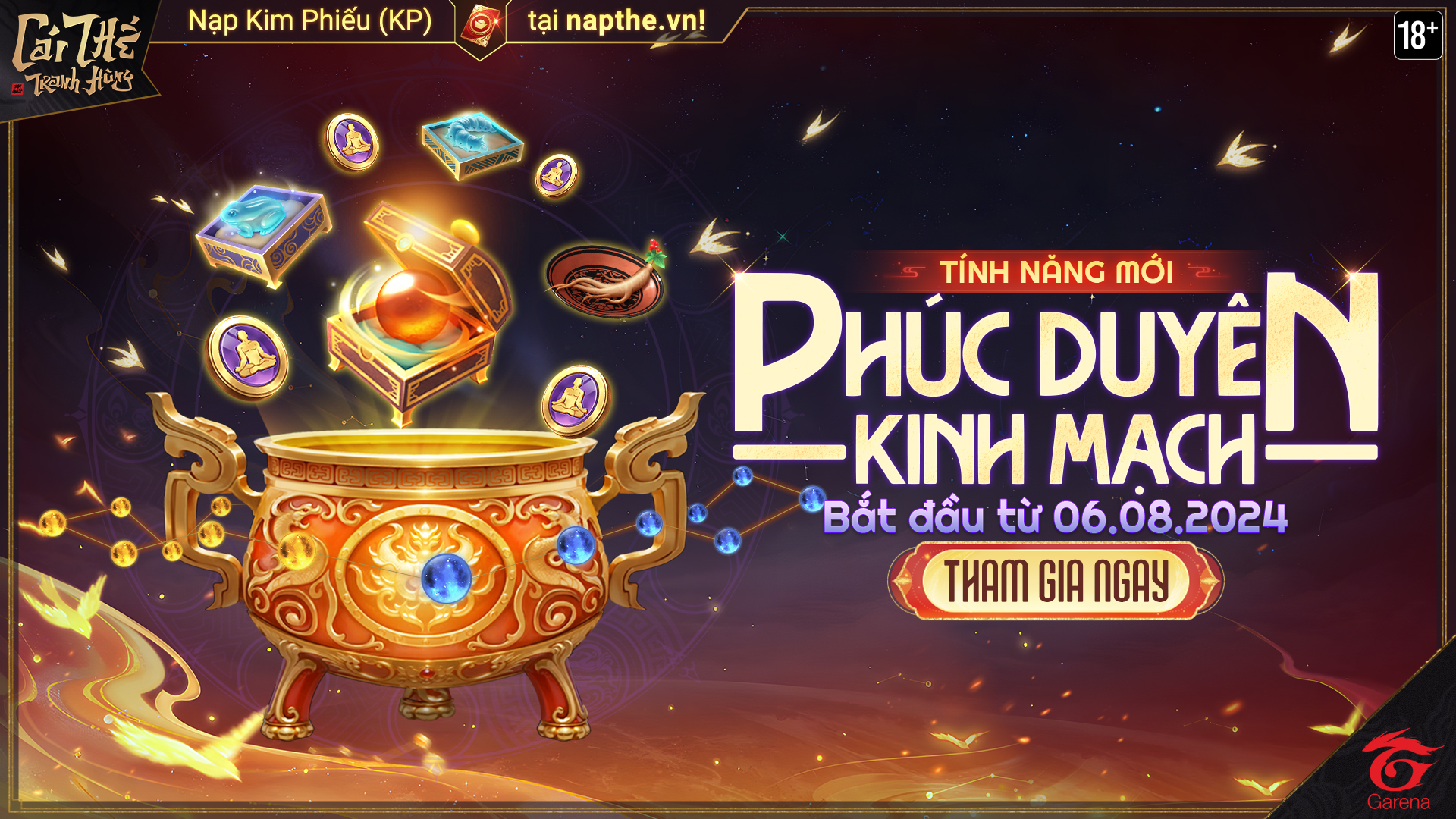 Ra mắt tính năng Phúc Duyên Kinh Mạch